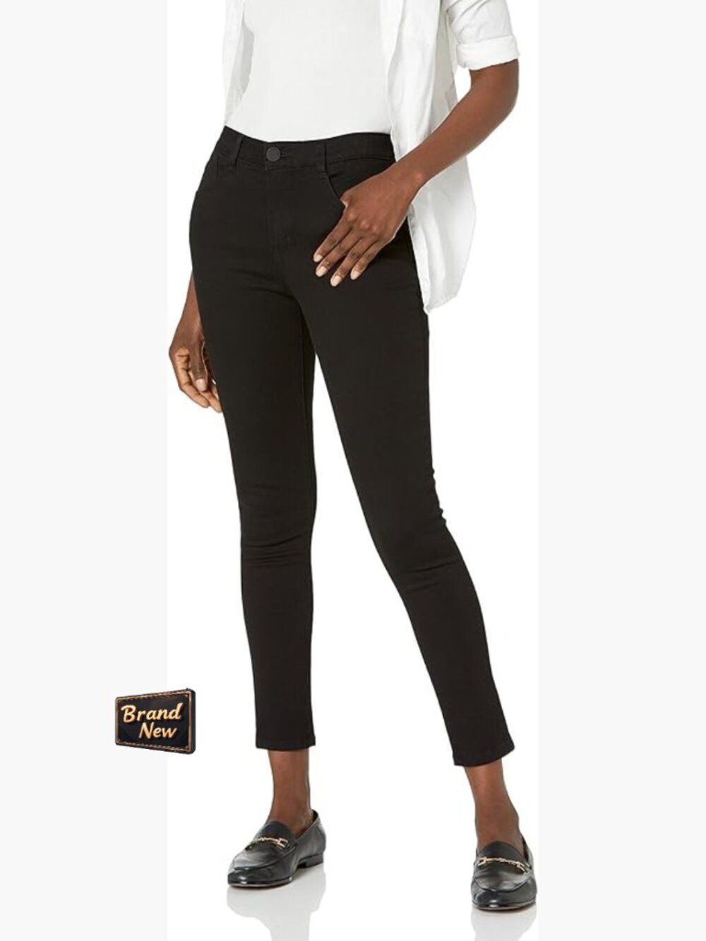 High Rise Ankle Skinny Jeans Super Stretch 28" Inseam